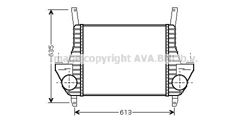 AVA QUALITY COOLING Kompressoriõhu radiaator IV4079